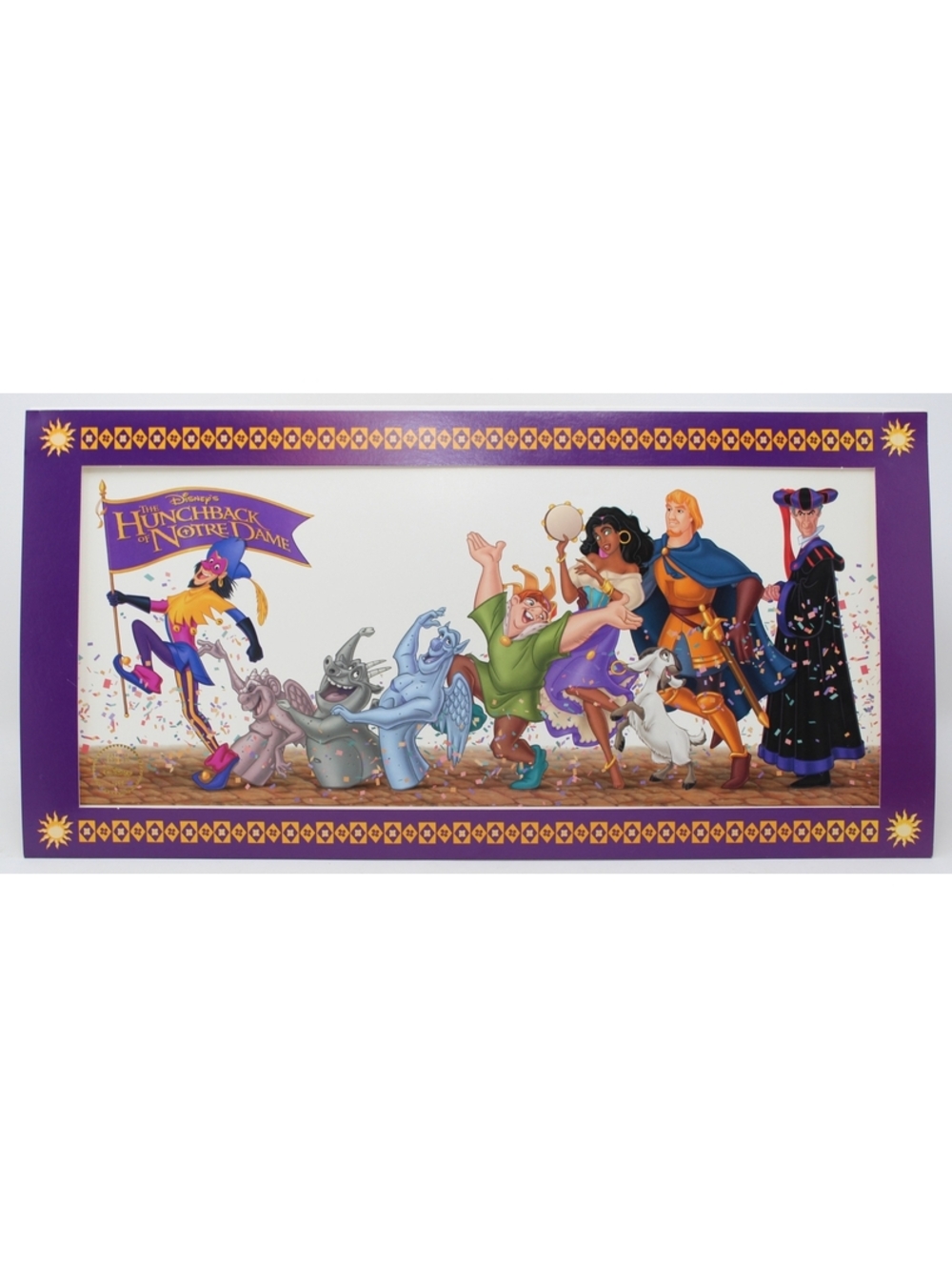 1996 Walt Disney's Hunchback of Notre Dame 16" X 8" Lithograph Special Edition